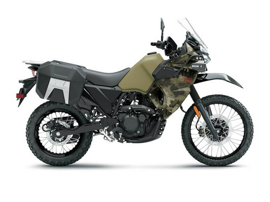 2025 Kawasaki KLR650 Adventure ABS Cypher Camo Beige