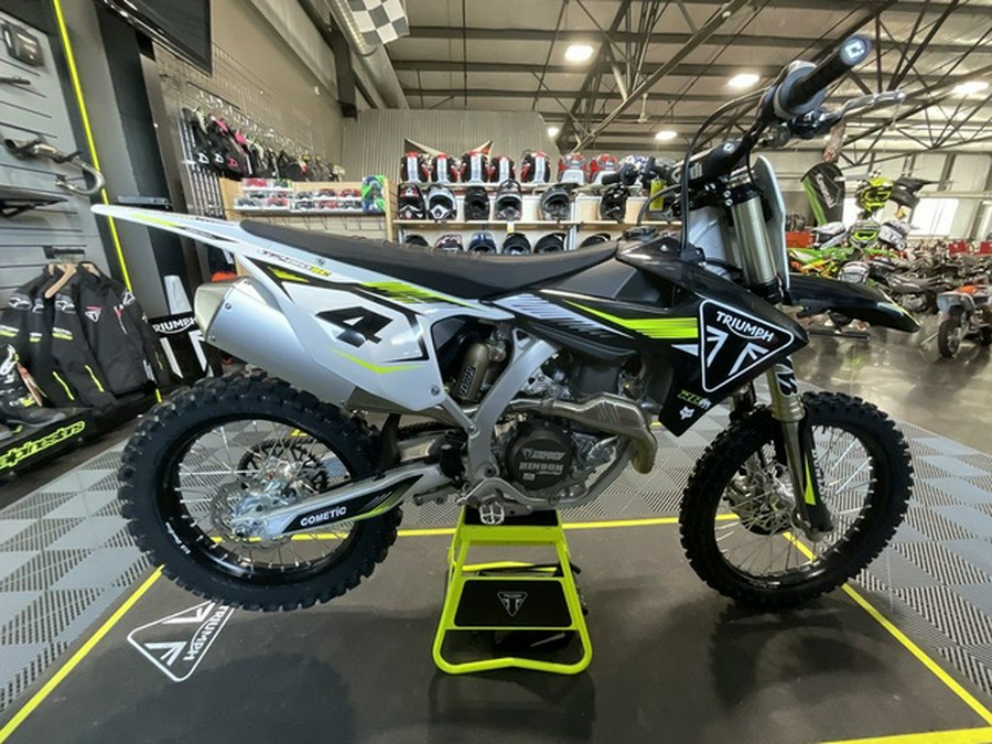 2025 Triumph TF 450-RC Edition Jet Black/Pure White