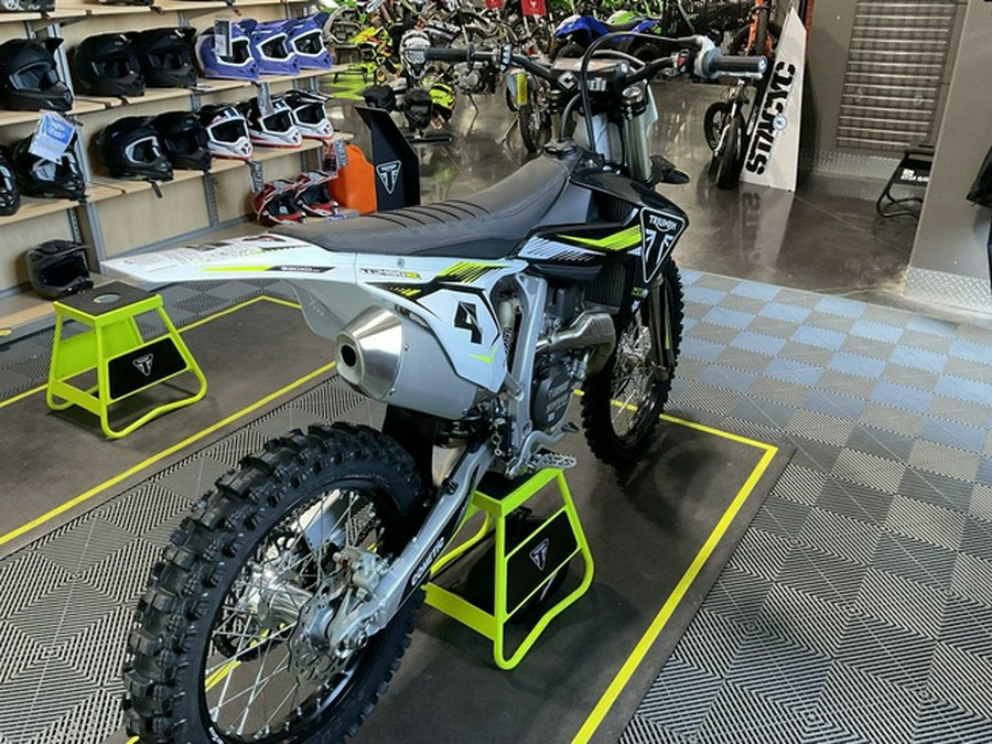 2025 Triumph TF 450-RC Edition Jet Black/Pure White