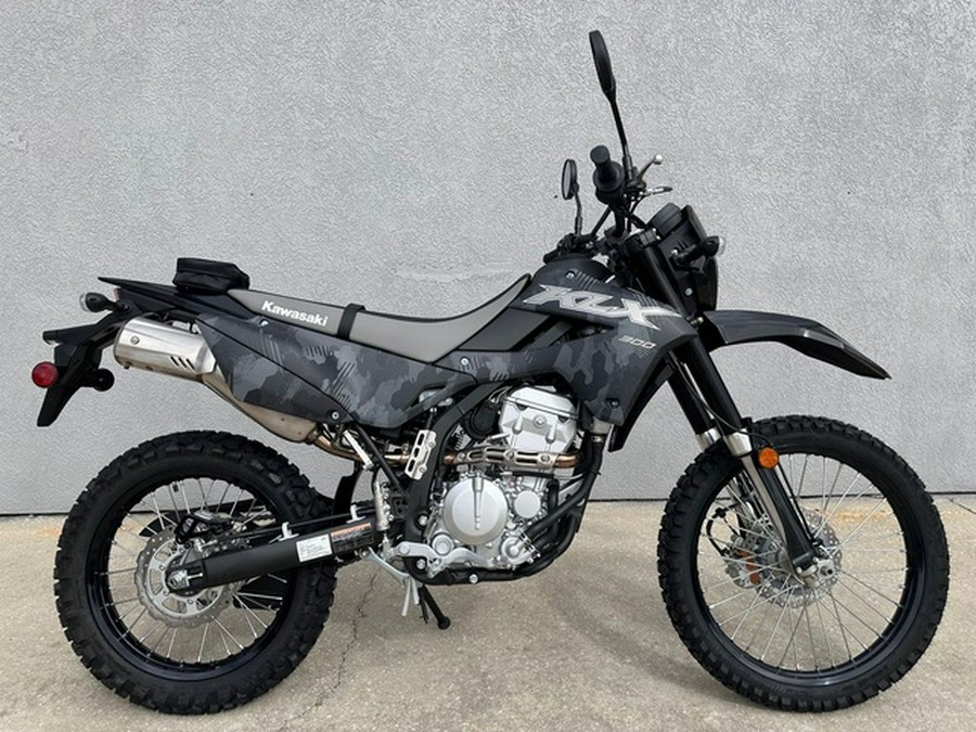 2024 Kawasaki KLX300 Cypher Camo Gray