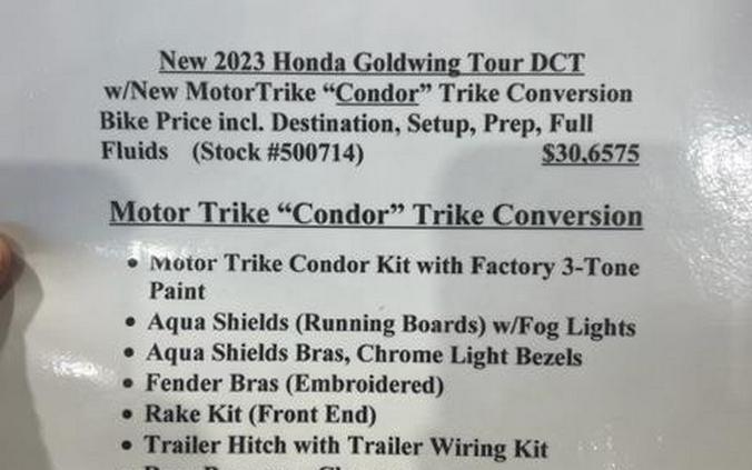 2023 Motor Trike Goldwing Motor Trike Condor