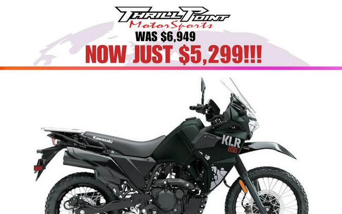 2025 Kawasaki KLR®650 Metallic Matte Old School Green