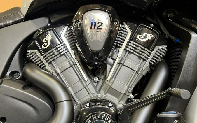 2026 Indian Challenger Dark Horse 112 W/Powerband Audio Chalk With Black Metallic