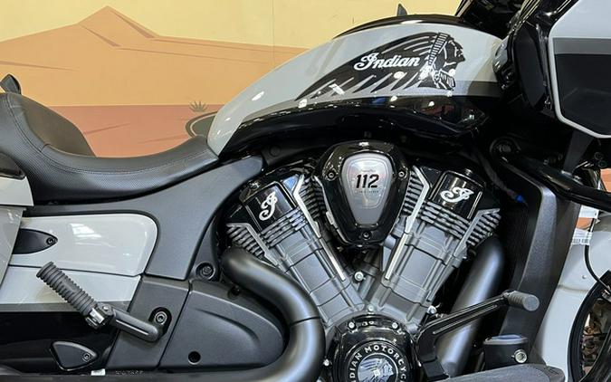 2026 Indian Challenger Dark Horse 112 W/Powerband Audio Chalk With Black Metallic