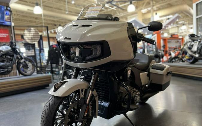 2026 Indian Challenger Dark Horse 112 W/Powerband Audio Chalk With Black Metallic