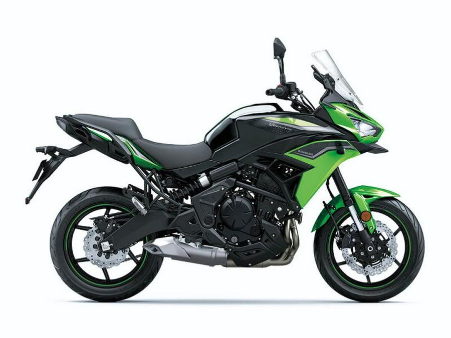 2022 Kawasaki Versys® 650 ABS Candy Lime Green/Metallic Flat Spark Black