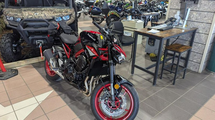 New 2024 KAWASAKI Z900 ABS CANDY PERSIMMON RED AND EBONY