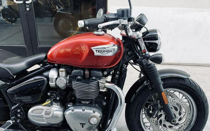 2018 Triumph Bonneville Speedmaster Cranberry Red