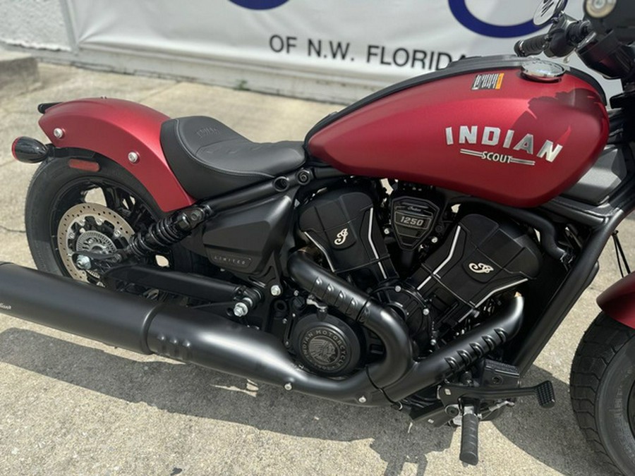 2025 Indian Scout Bobber Limited Sunset Red Smoke