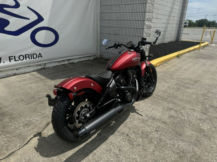 2025 Indian Scout Bobber Limited Sunset Red Smoke