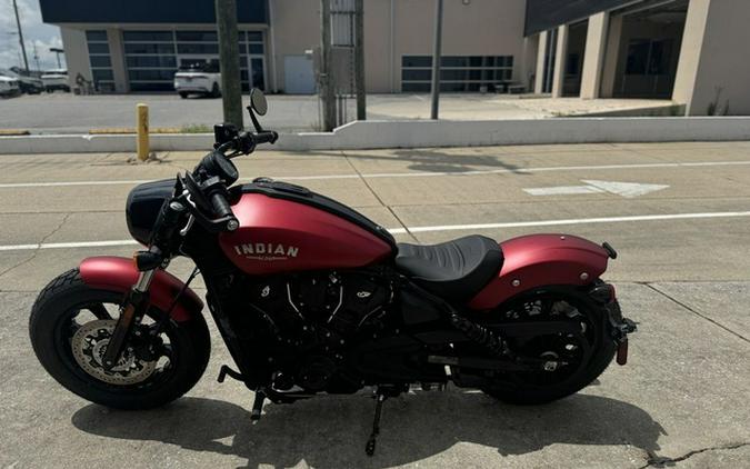 2025 Indian Scout Bobber Limited Sunset Red Smoke