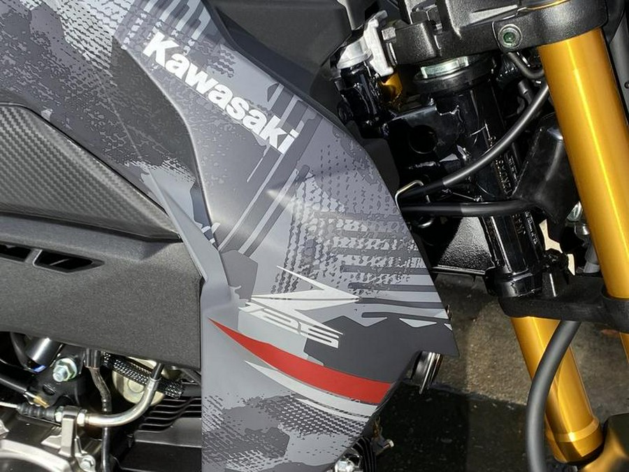 2024 Kawasaki Z125 PRO Cypher Camo Gray Matte/Metallic Matte Carbon Gray