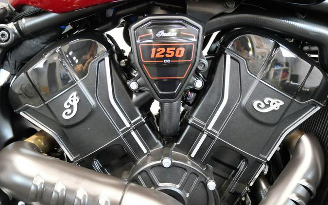 2025 Indian Motorcycle® 101 Scout® Sunset Red Metallic with Graphics