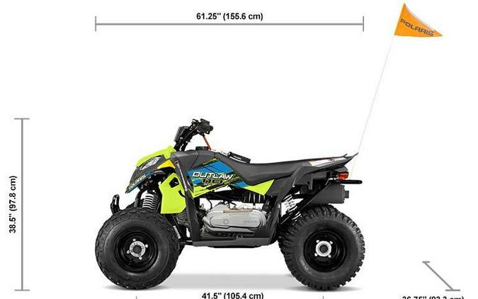 2022 Polaris Industries Outlaw 110 EFI Avalanche Gray/Lime Squeeze