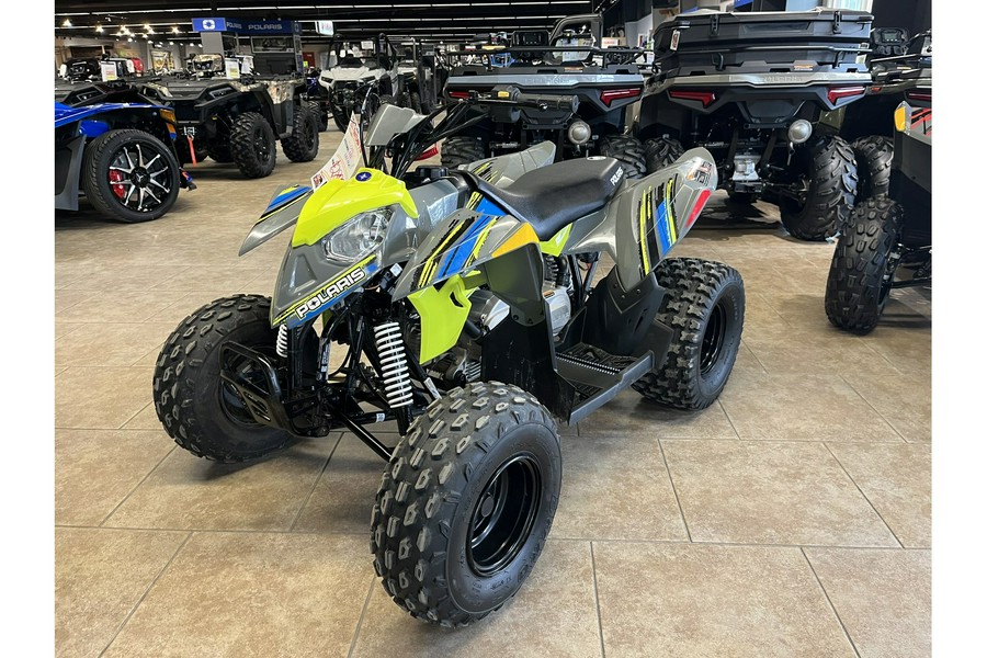 2022 Polaris Industries Outlaw 110 EFI Avalanche Gray/Lime Squeeze