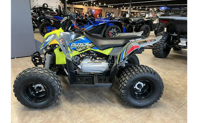 2022 Polaris Industries Outlaw 110 EFI Avalanche Gray/Lime Squeeze