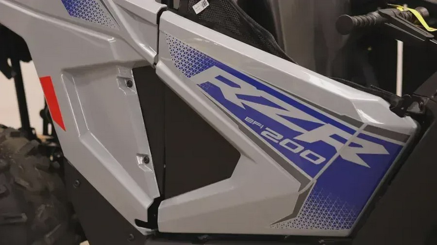 New 2025 POLARIS RZR 200 EFI STORM GRAY AND BLUE