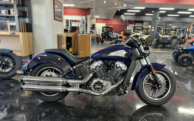 2024 Indian Motorcycle® Scout® ABS Spirit Blue Metallic/Black Metallic