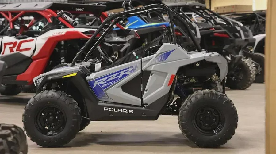 New 2025 POLARIS RZR 200 EFI STORM GRAY AND BLUE