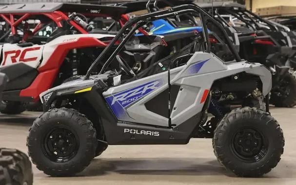 New 2025 POLARIS RZR 200 EFI STORM GRAY AND BLUE