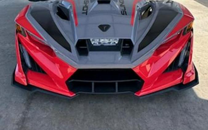 2026 Polaris Slingshot® R Manual Radiant Gray with Indy Red Pearl