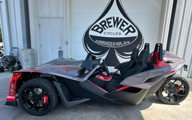 2026 Polaris Slingshot® R Manual Radiant Gray with Indy Red Pearl