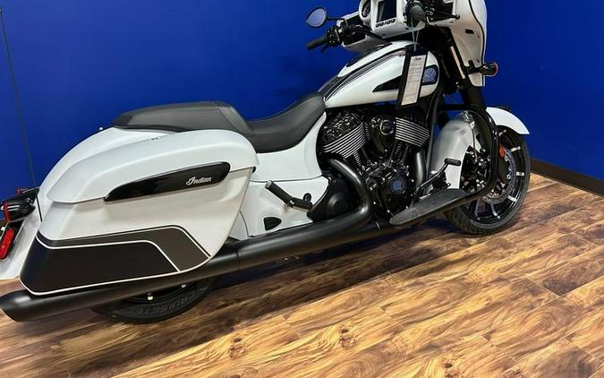 2024 Indian Motorcycle® Chieftain® Dark Horse® Ghost White Metallic Smoke