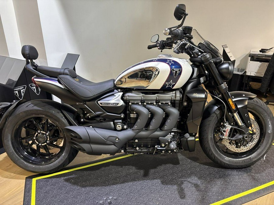 2025 Triumph Rocket 3 GT Evel Knievel Edition Chrome/Pure White