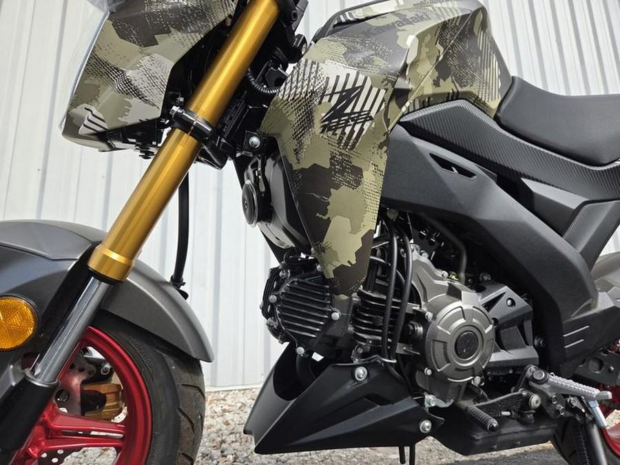 2025 Kawasaki Z125 PRO Cypher Camo Beige