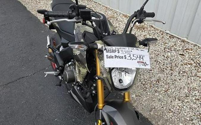 2025 Kawasaki Z125 PRO Cypher Camo Beige