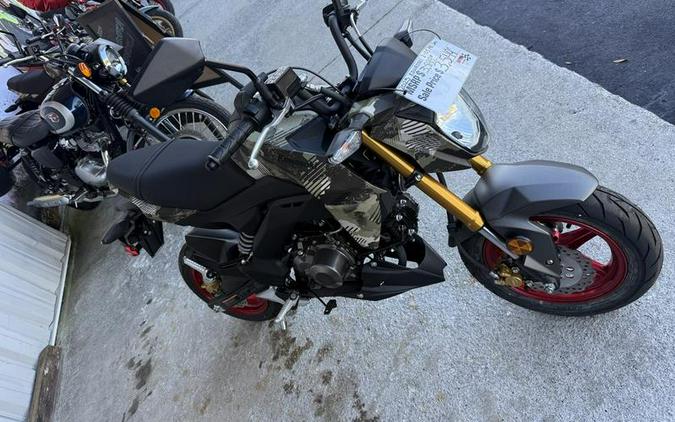 2025 Kawasaki Z125 PRO Cypher Camo Beige