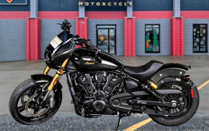 2026 Indian Motorcycle® 101 Scout® Black Crystal with Super Graphite