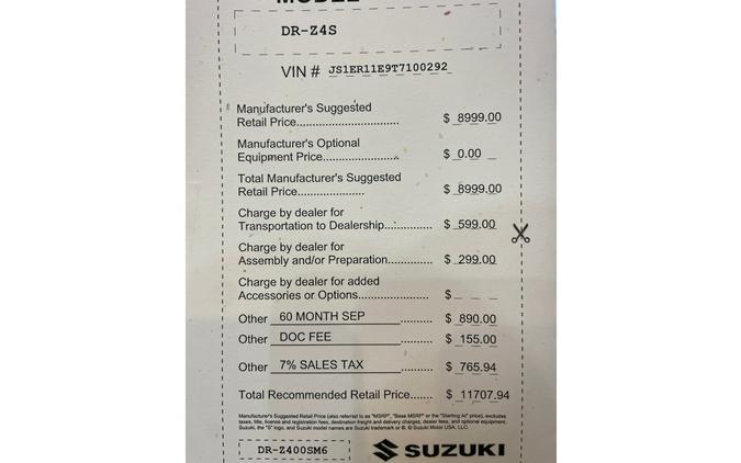 2026 DRZ4S - Suzuki