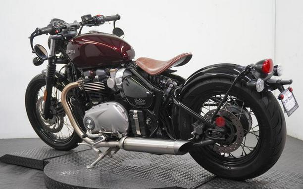 2018 Triumph Bonneville Bobber Morello Red