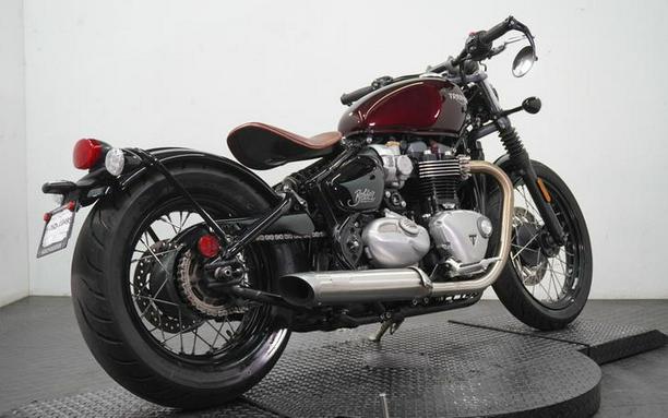 2018 Triumph Bonneville Bobber Morello Red