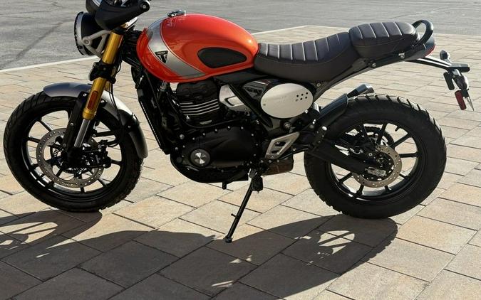 2026 Triumph Scrambler 400 X Baja Orange/Aluminium
