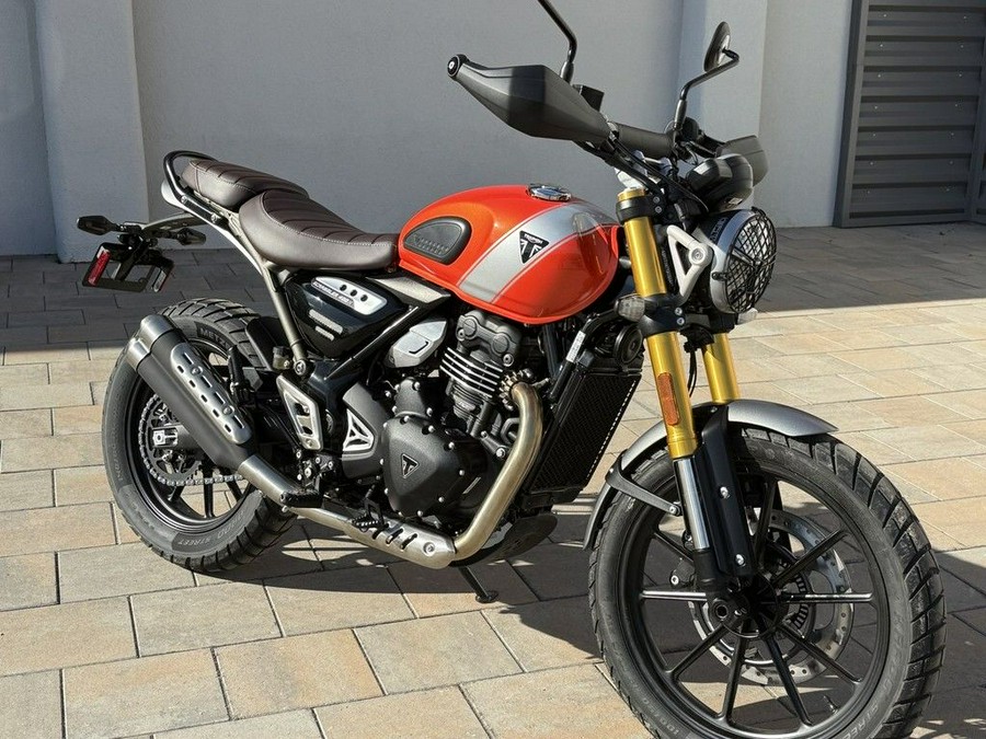 2026 Triumph Scrambler 400 X Baja Orange/Aluminium