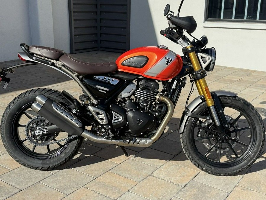 2026 Triumph Scrambler 400 X Baja Orange/Aluminium