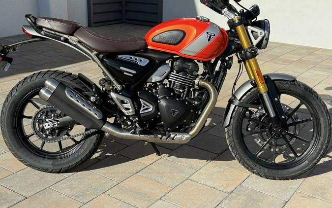 2026 Triumph Scrambler 400 X Baja Orange/Aluminium
