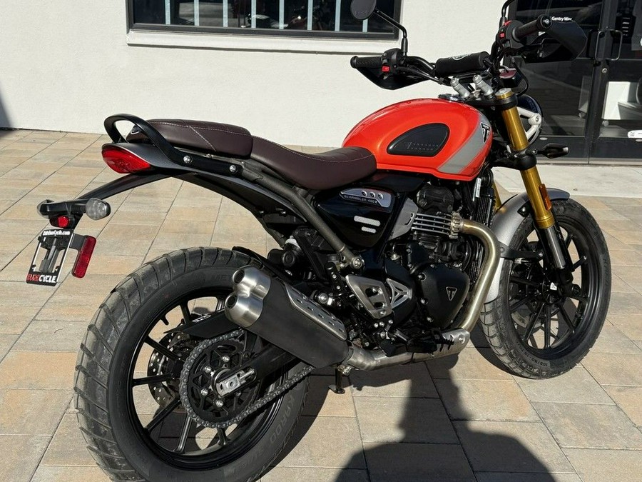 2026 Triumph Scrambler 400 X Baja Orange/Aluminium