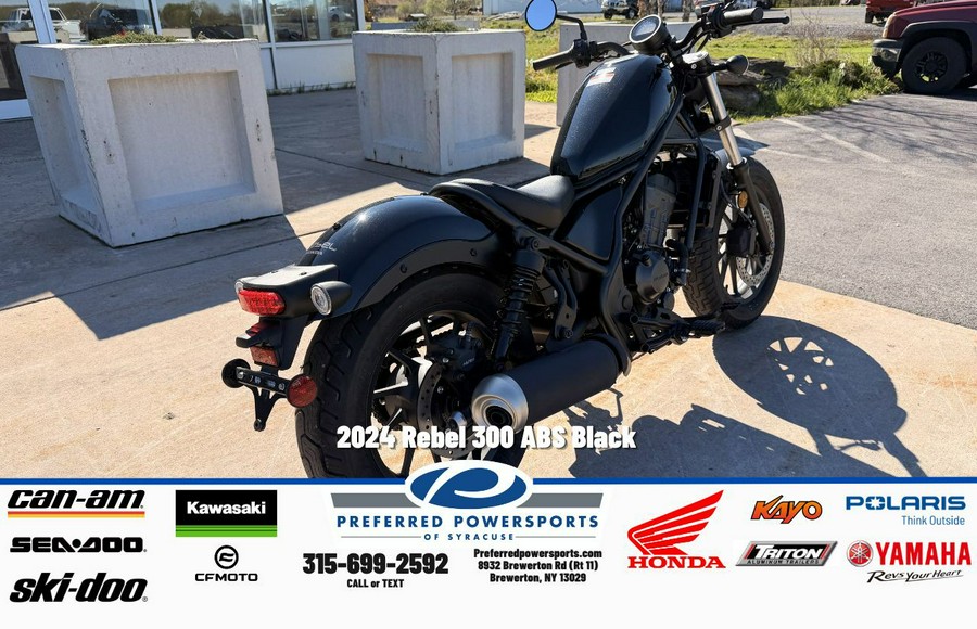 2024 Rebel 300 ABS Black - Honda