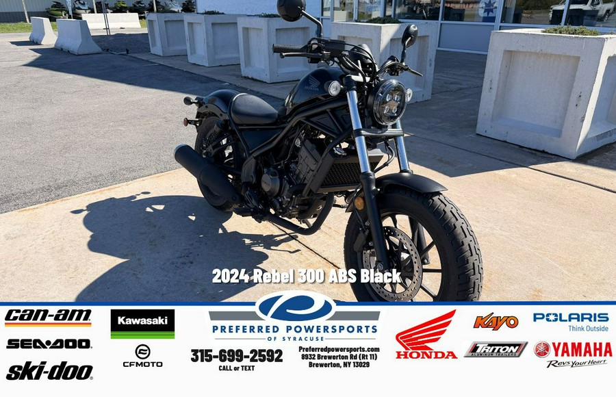 2024 Rebel 300 ABS Black - Honda