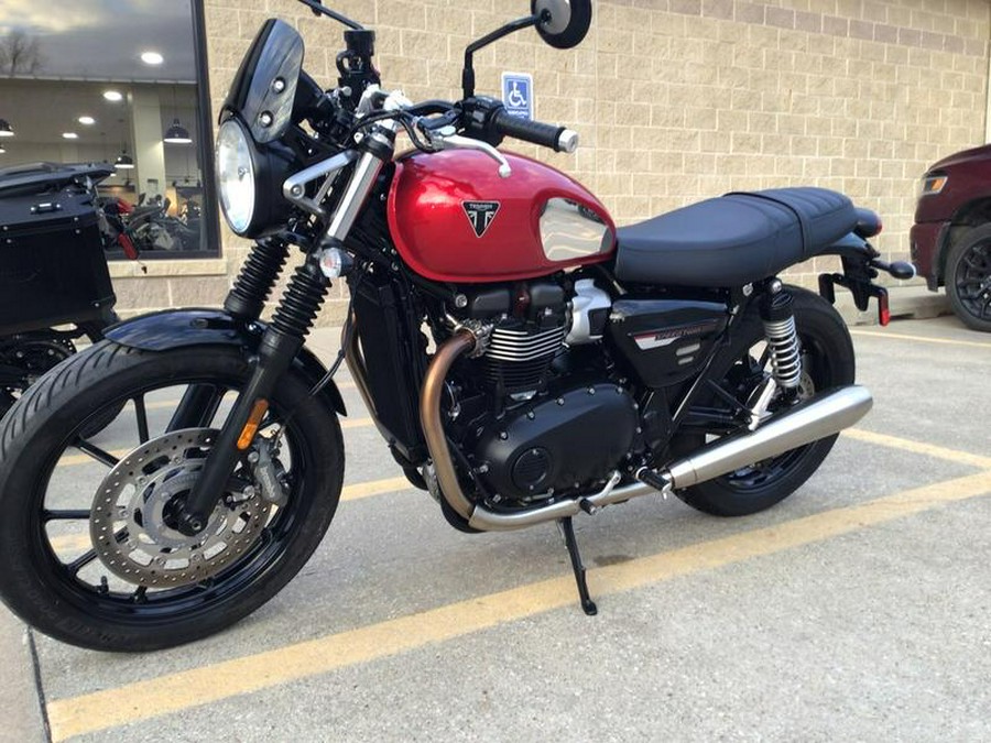 2023 Triumph Speed Twin 900 Chrome Edition Red Hopper