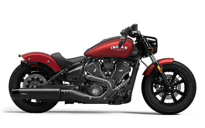 2025 Indian Motorcycle SCOUT BOBBER LTD, SUNSET RED SMK, TEC 49ST Limited + Tech