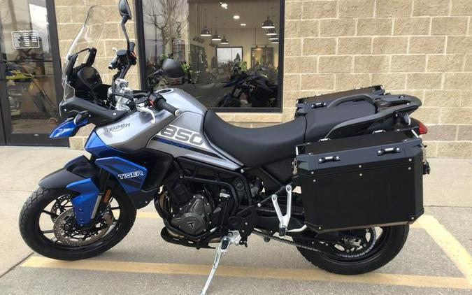 2023 Triumph Tiger 850 Sport Graphite Caspian Blue