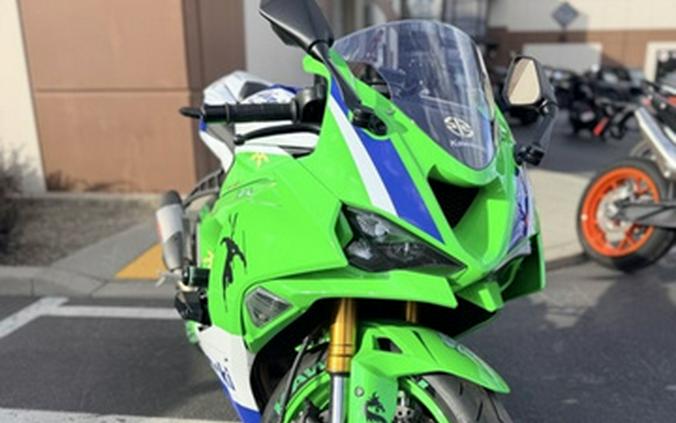 2024 Kawasaki Ninja ZX-6R ABS Pearl Robotic White/Metallic Gra