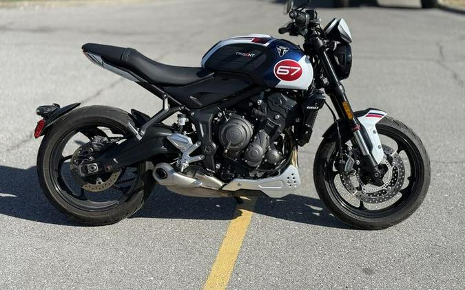 2025 Triumph Trident 660 Triple Tribute Edition Snowdonia White