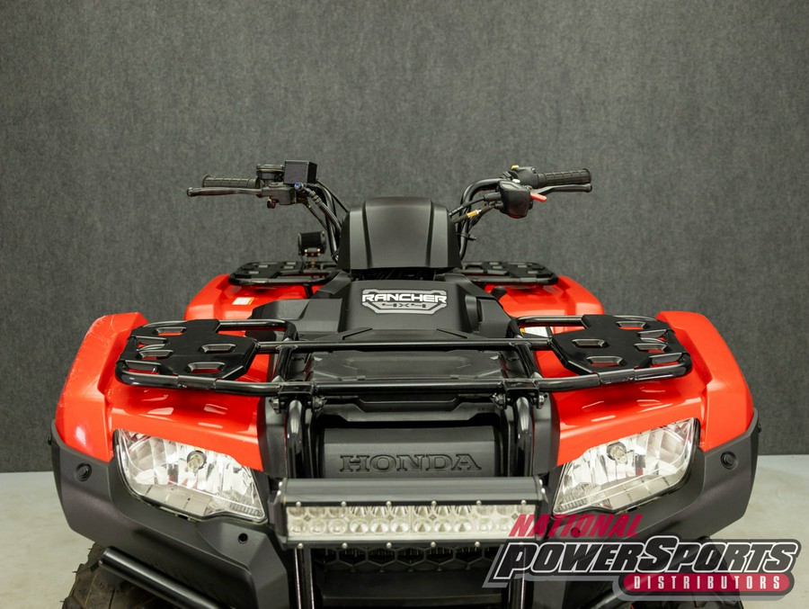 2022 HONDA TRX420 FOURTRAX RANCHER 4X4