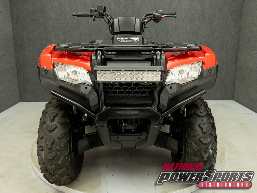 2022 HONDA TRX420 FOURTRAX RANCHER 4X4