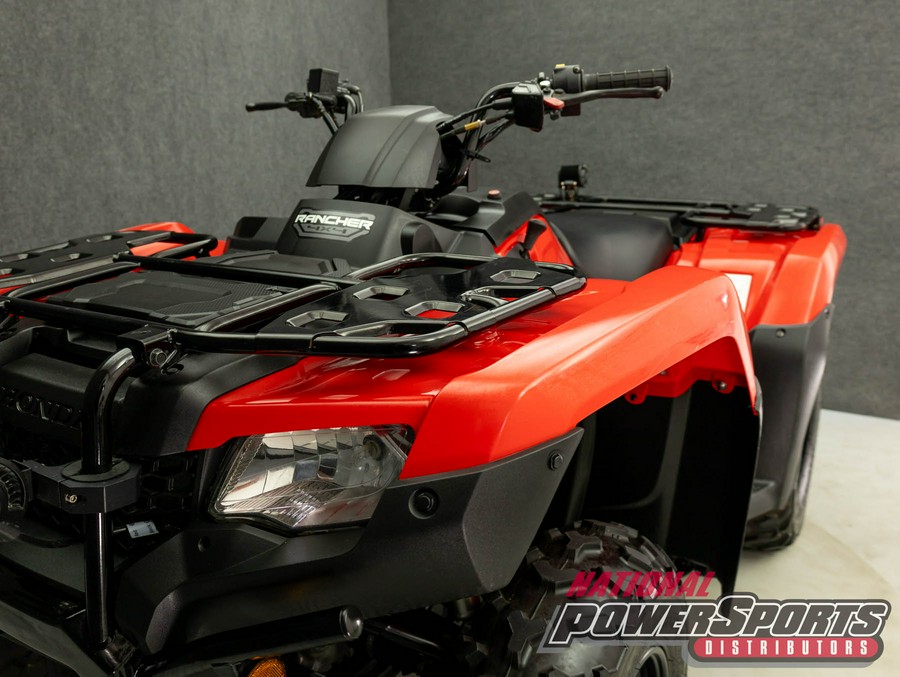 2022 HONDA TRX420 FOURTRAX RANCHER 4X4